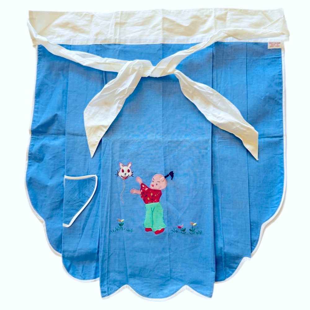 Hand Embroidered Vintage Apron Hong Kong